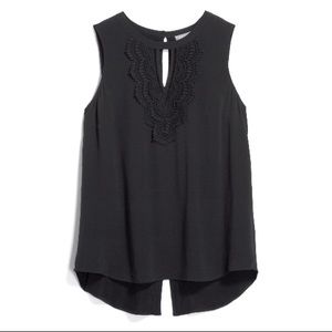 Pale Sky Crochet tank